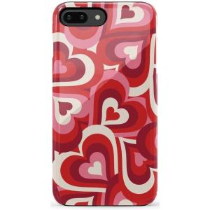 Casely iPhone 6/7/8 Plus Case | Light Blue Skies | Marble Clouds | Bold Protective Design(Love Song Remix | Ombre Hearts)