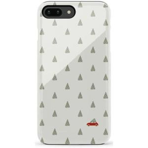 Casely iPhone 6/7/8 Plus Case | Light Blue Skies | Marble Clouds | Bold Protective Design(Rockin’ Around | Christmas Tree)