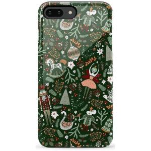Casely iPhone 6/7/8 Plus Case | Light Blue Skies | Marble Clouds | Bold Protective Design(Sugar Plum Fairy | Winter Wonderland)