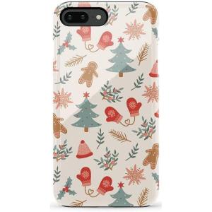 Casely iPhone 6/7/8 Plus Case | Light Blue Skies | Marble Clouds | Bold Protective Design(Sugar and Spice | Holiday Cookie)