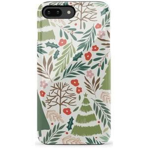 Casely iPhone 6/7/8 Plus Case | Light Blue Skies | Marble Clouds | Bold Protective Design(Under the Mistletoe | Holiday)