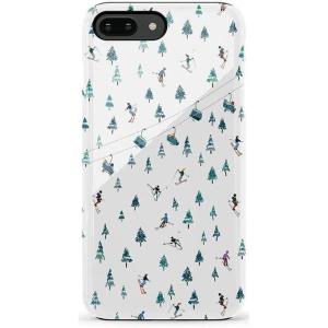 Casely iPhone 6/7/8 Plus Case | Light Blue Skies | Marble Clouds | Bold Protective Design(We’ve Peaked | Après Ski Mountains)