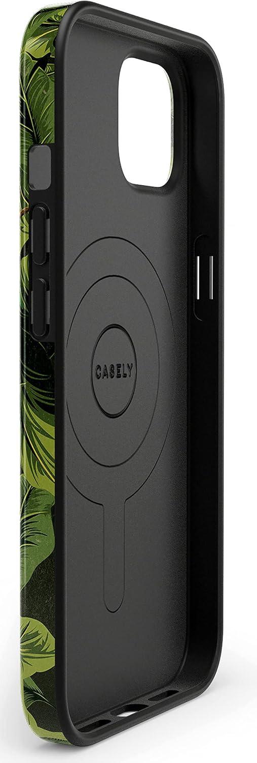 imageCasely iPhone 13 Case Sneaky Monkeys Frida Kahlo Jungle Floral Compatible with MagSafe Classic Ultra Slim Design