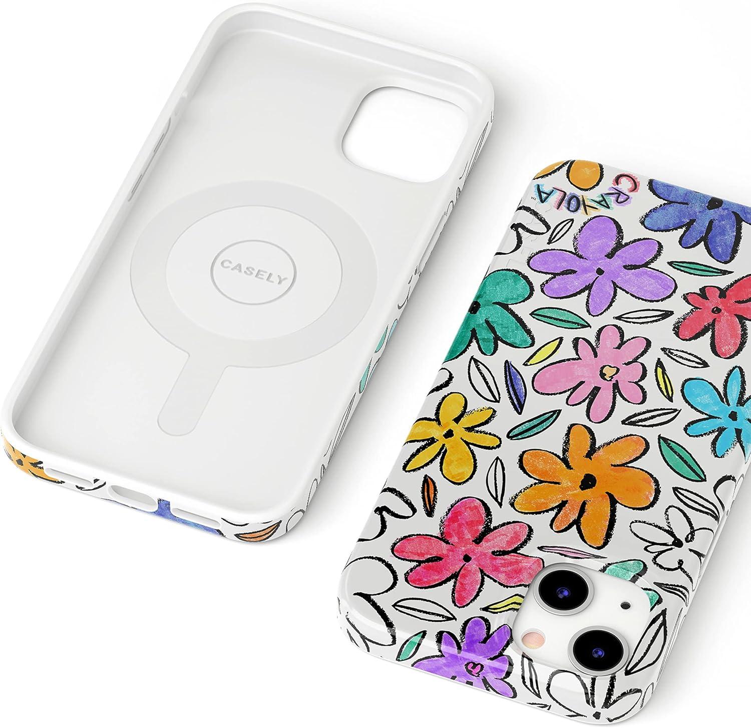 imageCasely iPhone 14 Plus Case Outside The Lines Crayola Marker Compatible with MagSafe Classic Ultra Slim Design