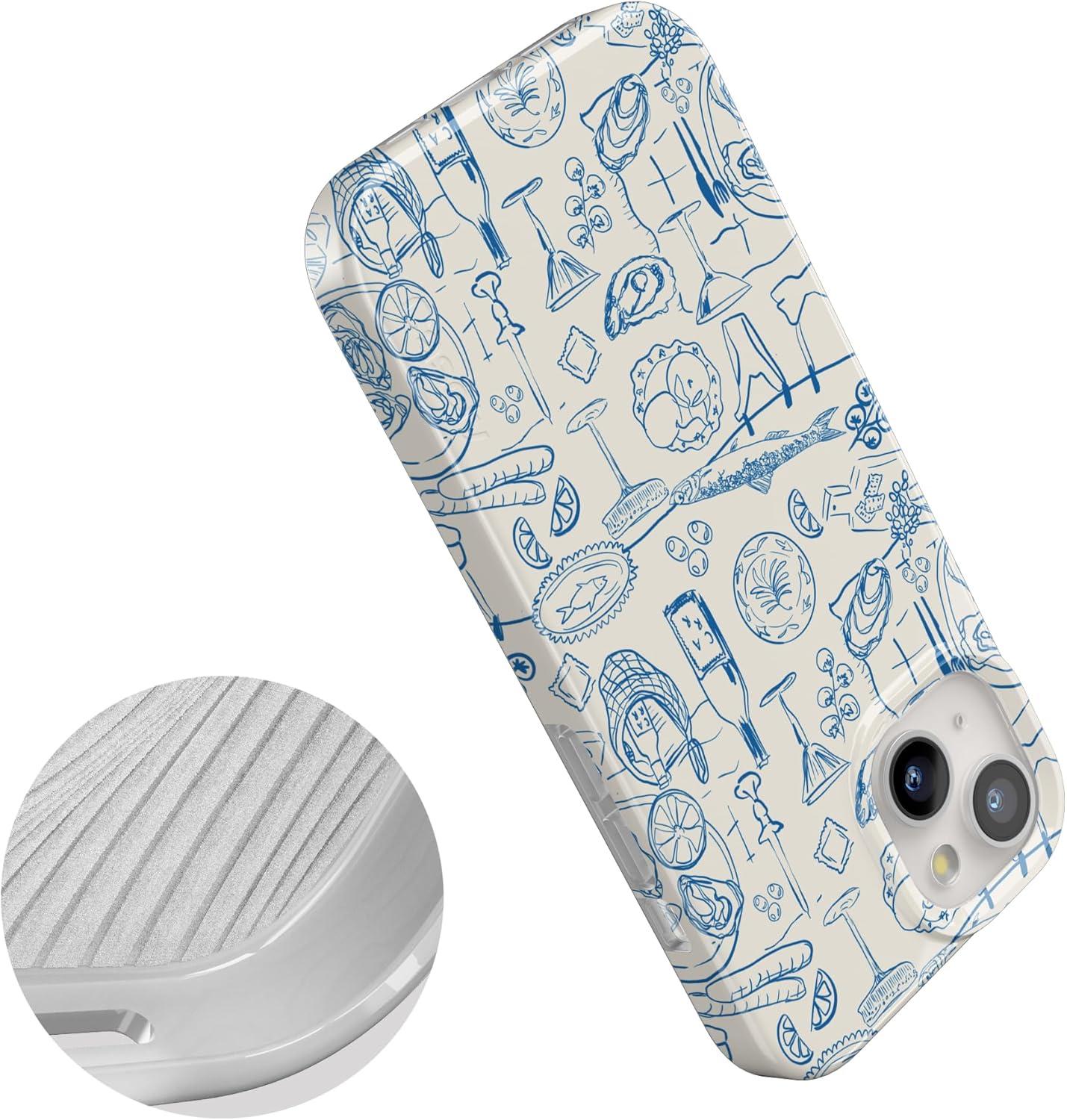 imageCasely iPhone 15 Plus Case Outside the Lines Crayola Marker Compatible with MagSafe Classic Ultra Slim DesignAmalfi Aperitivo Dolce Vita