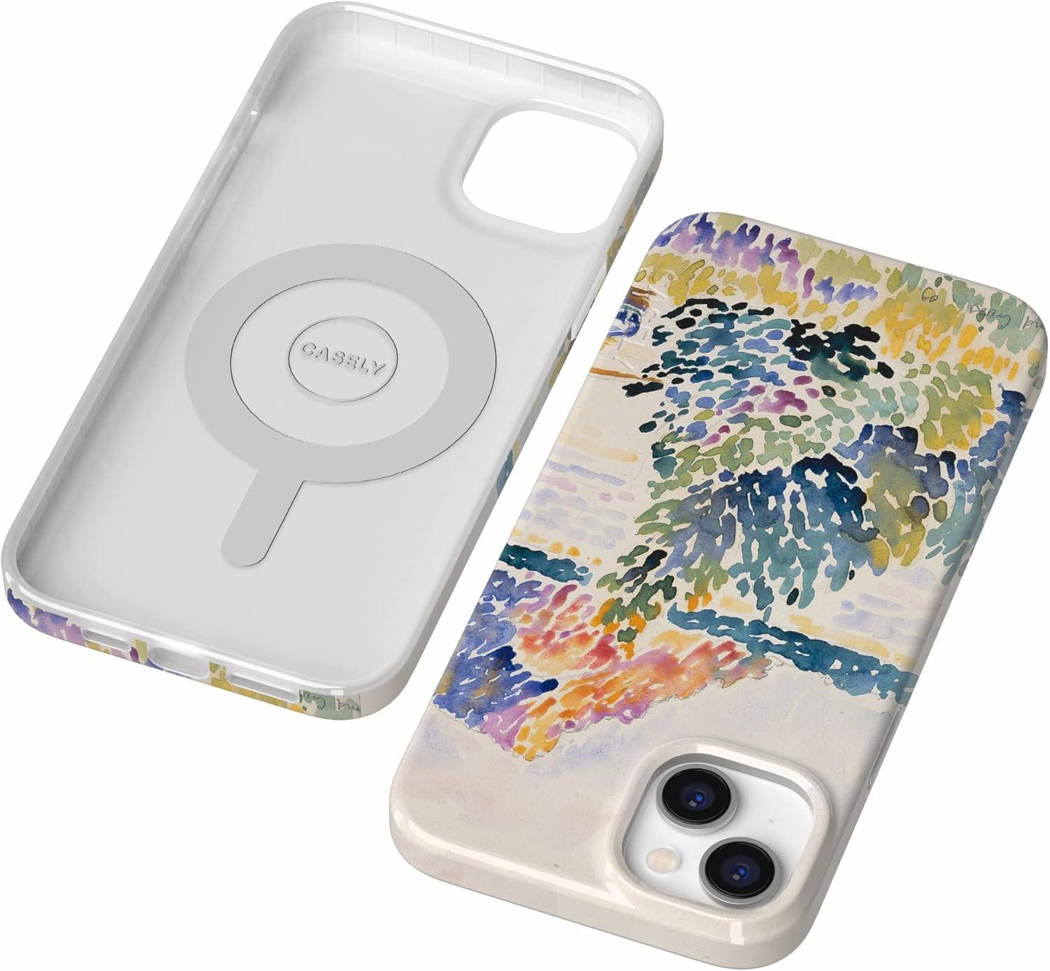 imageCasely iPhone 15 Plus Case Outside the Lines Crayola Marker Compatible with MagSafe Classic Ultra Slim DesignCalm Waters The Met Museum