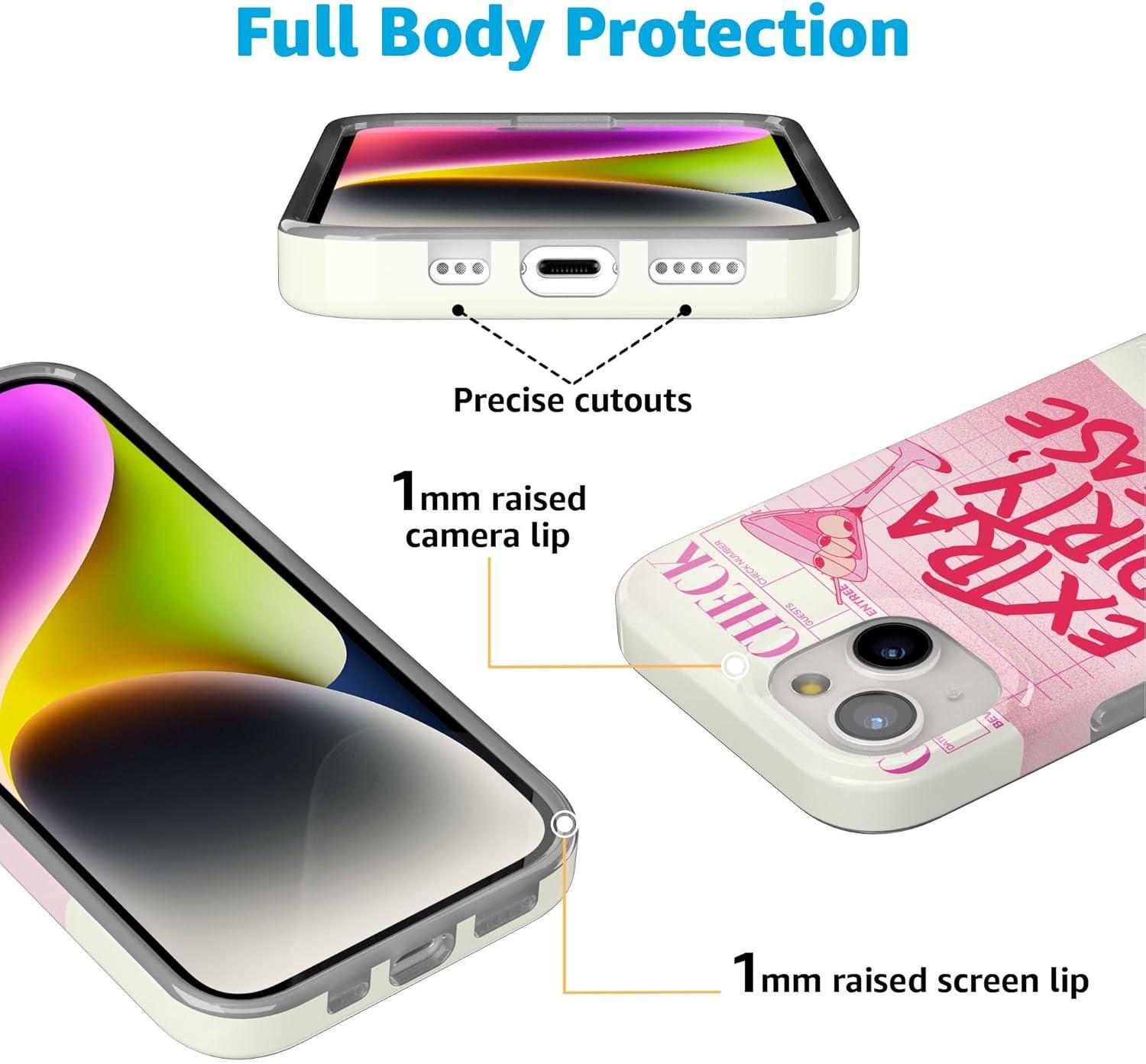 imageCasely iPhone 15 Plus Case Outside the Lines Crayola Marker Compatible with MagSafe Classic Ultra Slim DesignExtra Dirty Please Fun on Weekdays