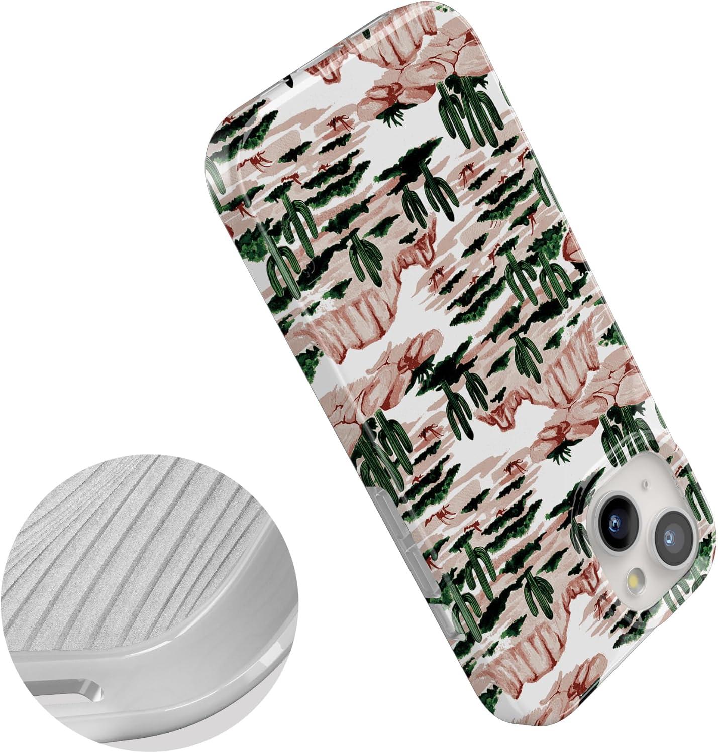 imageCasely iPhone 15 Plus Case Outside the Lines Crayola Marker Compatible with MagSafe Classic Ultra Slim DesignGold Rush Desert