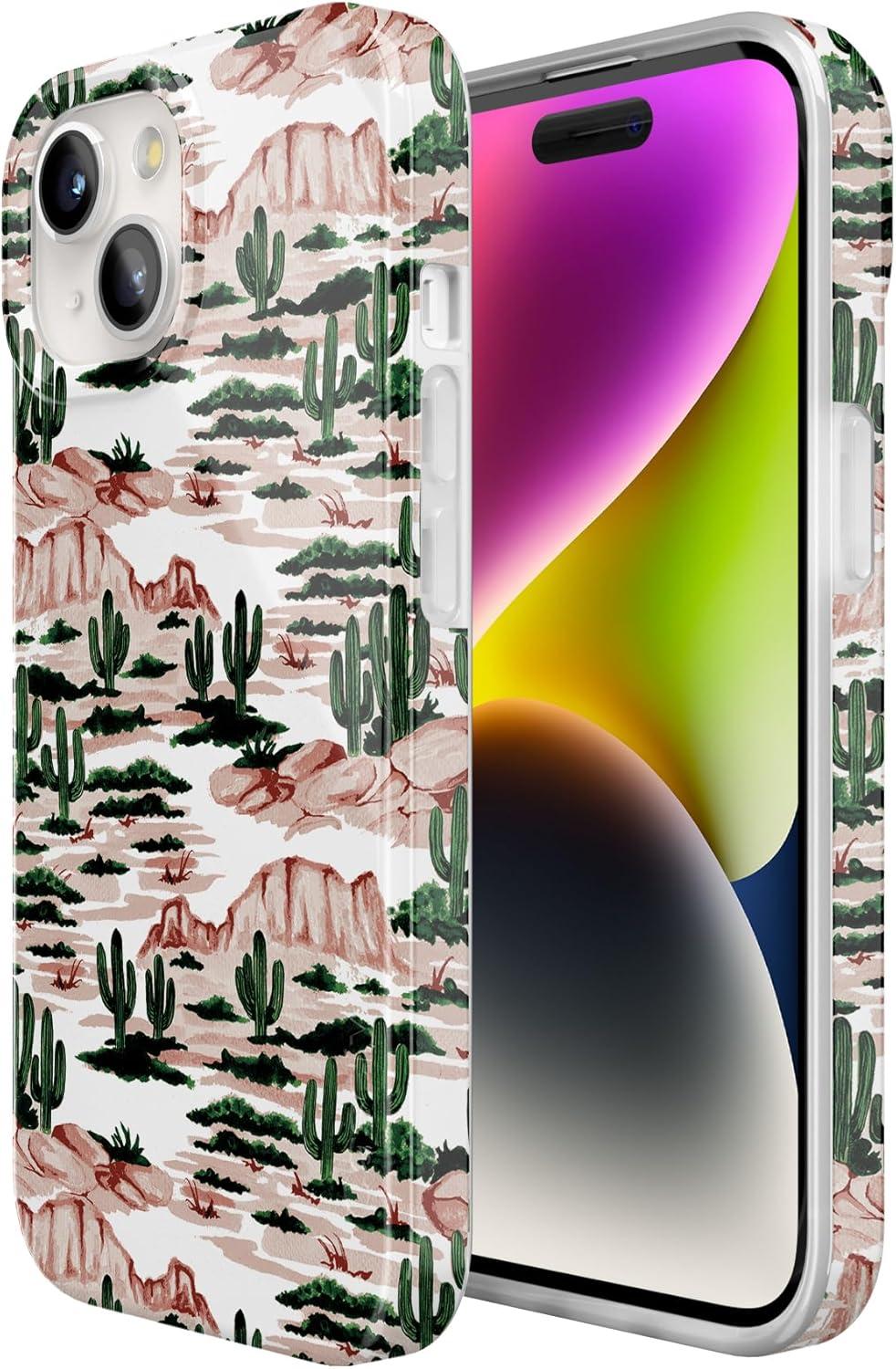imageCasely iPhone 15 Plus Case Outside the Lines Crayola Marker Compatible with MagSafe Classic Ultra Slim DesignGold Rush Desert