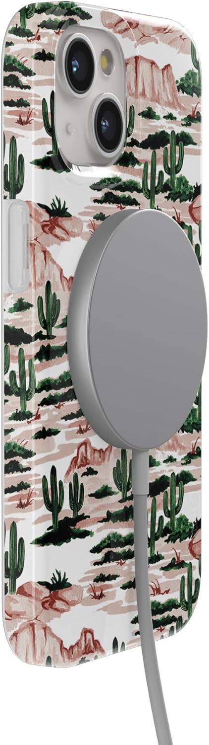 imageCasely iPhone 15 Plus Case Outside the Lines Crayola Marker Compatible with MagSafe Classic Ultra Slim DesignGold Rush Desert
