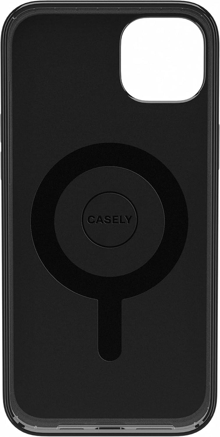 imageCasely iPhone 15 Plus Case Outside the Lines Crayola Marker Compatible with MagSafe Classic Ultra Slim DesignGolden Hour Mountain Sunset