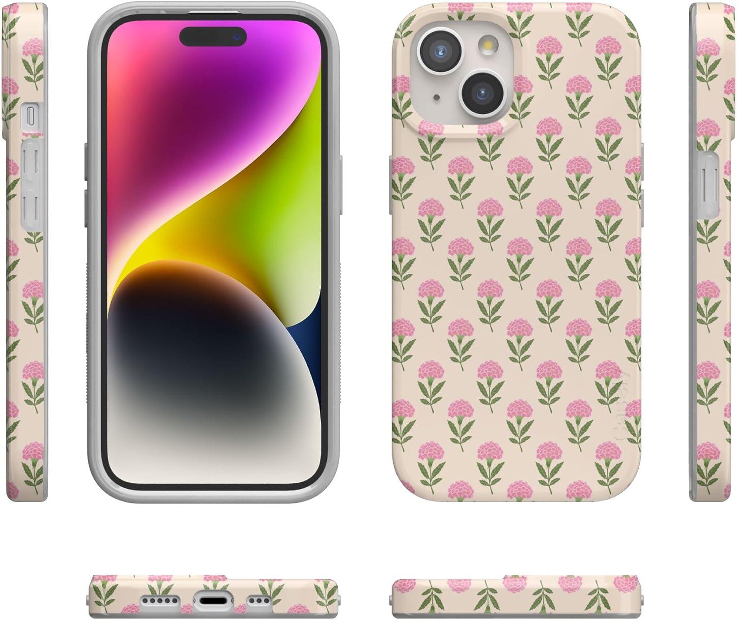imageCasely iPhone 15 Plus Case Outside the Lines Crayola Marker Compatible with MagSafe Classic Ultra Slim DesignJennas Flowers Fun on Weekdays