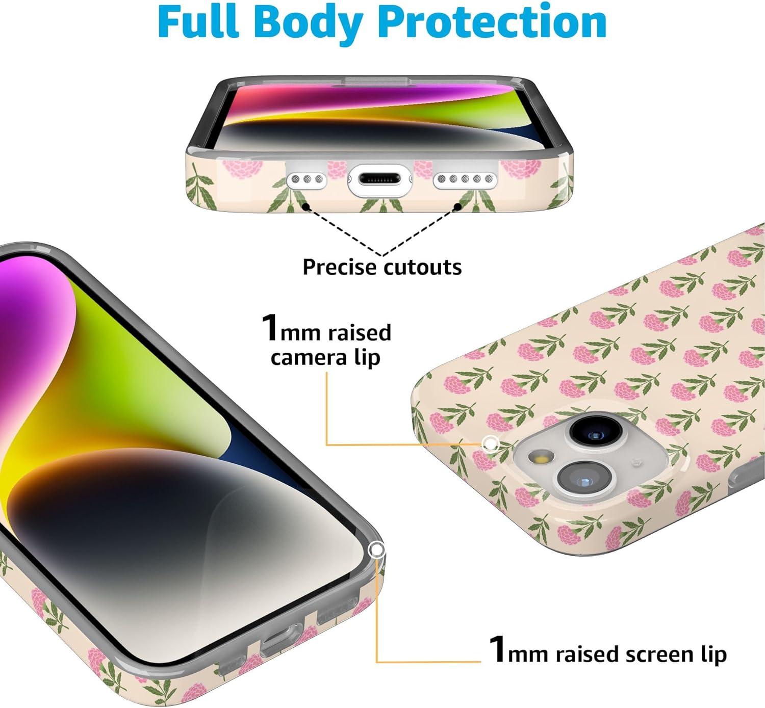 imageCasely iPhone 15 Plus Case Outside the Lines Crayola Marker Compatible with MagSafe Classic Ultra Slim DesignJennas Flowers Fun on Weekdays