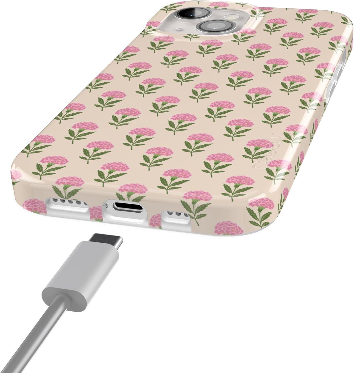 imageCasely iPhone 15 Plus Case Outside the Lines Crayola Marker Compatible with MagSafe Classic Ultra Slim DesignJennas Flowers Fun on Weekdays