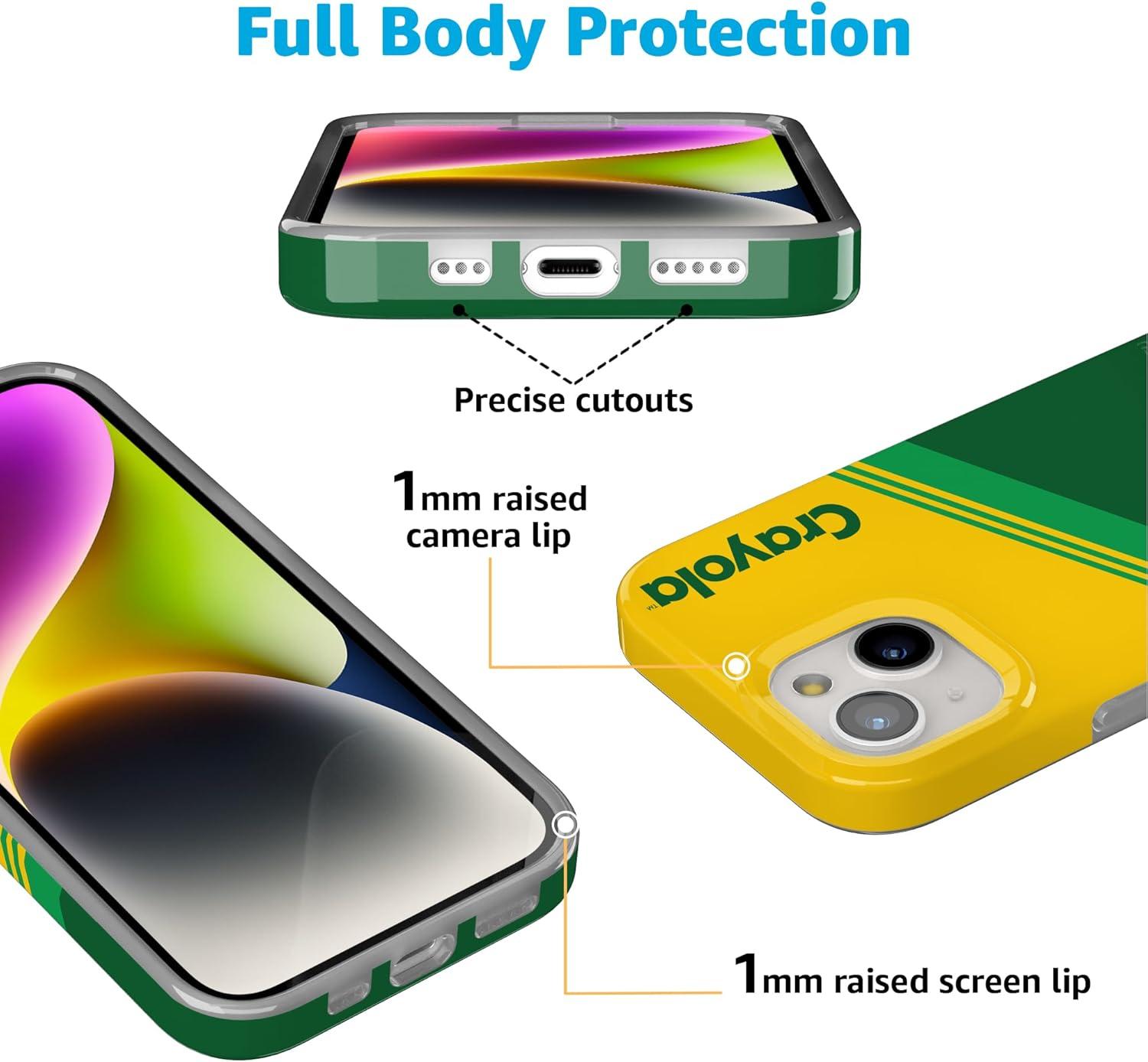 imageCasely iPhone 15 Plus Case Outside the Lines Crayola Marker Compatible with MagSafe Classic Ultra Slim DesignKeep It Classic Crayola Crayon Box