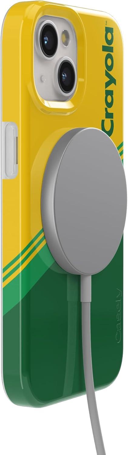 imageCasely iPhone 15 Plus Case Outside the Lines Crayola Marker Compatible with MagSafe Classic Ultra Slim DesignKeep It Classic Crayola Crayon Box