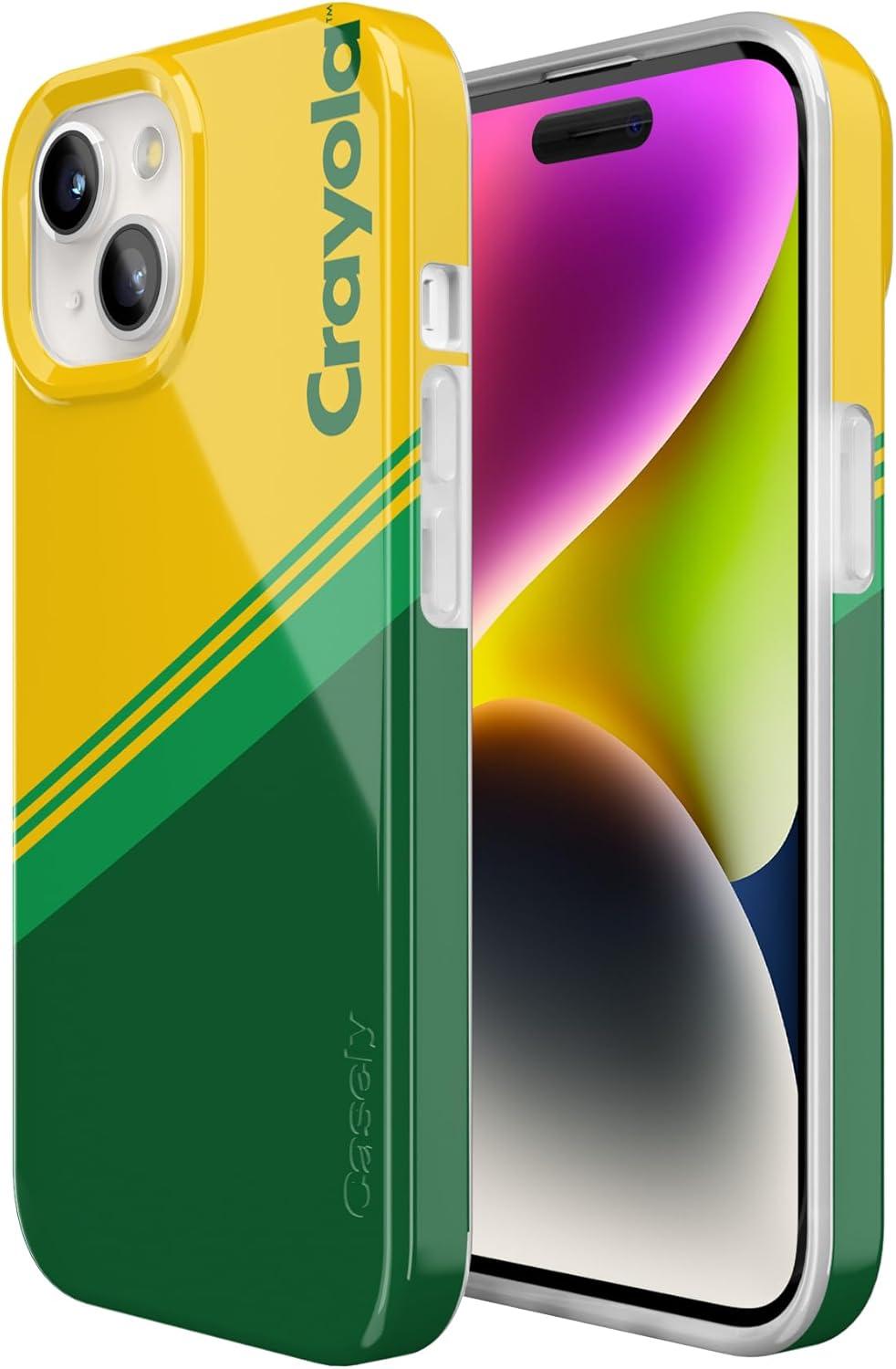 imageCasely iPhone 15 Plus Case Outside the Lines Crayola Marker Compatible with MagSafe Classic Ultra Slim DesignKeep It Classic Crayola Crayon Box