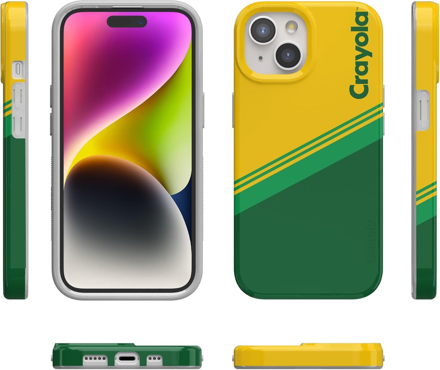 imageCasely iPhone 15 Plus Case Outside the Lines Crayola Marker Compatible with MagSafe Classic Ultra Slim DesignKeep It Classic Crayola Crayon Box