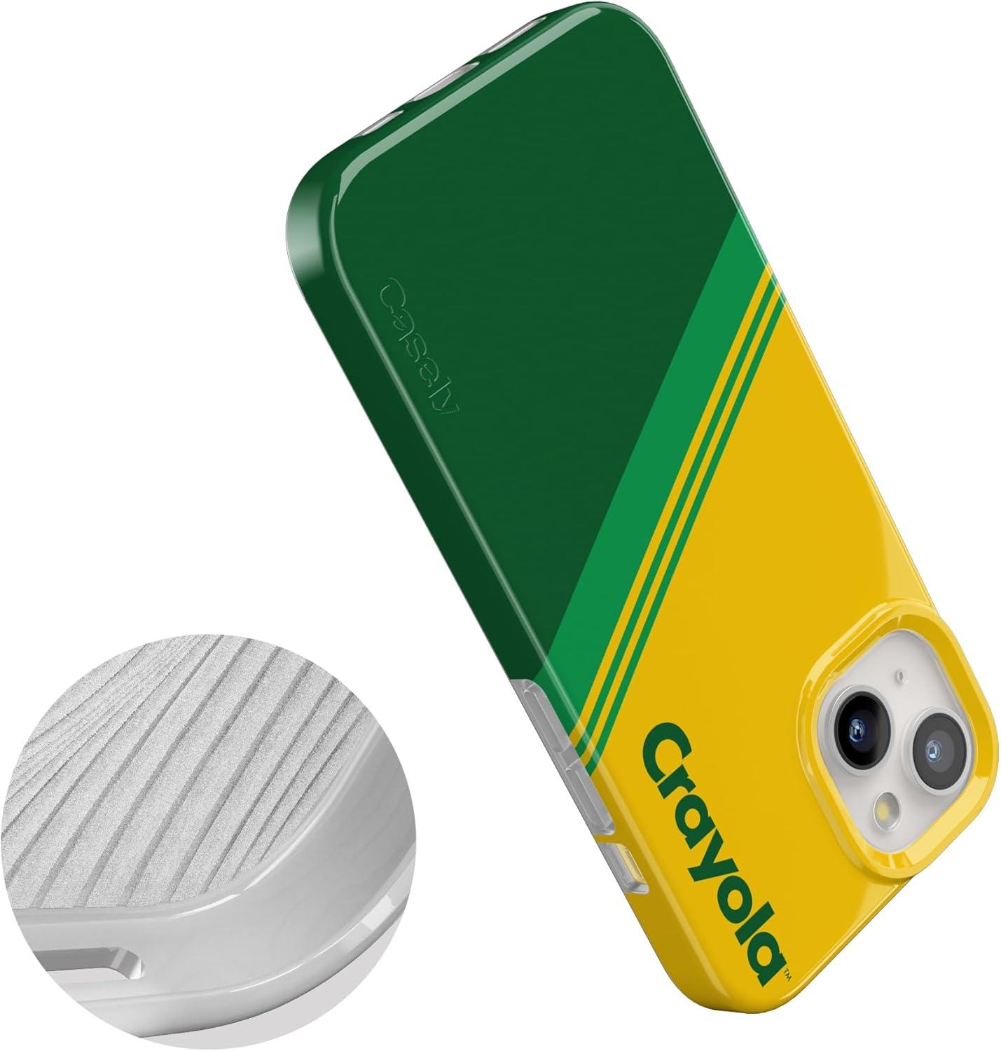 imageCasely iPhone 15 Plus Case Outside the Lines Crayola Marker Compatible with MagSafe Classic Ultra Slim DesignKeep It Classic Crayola Crayon Box