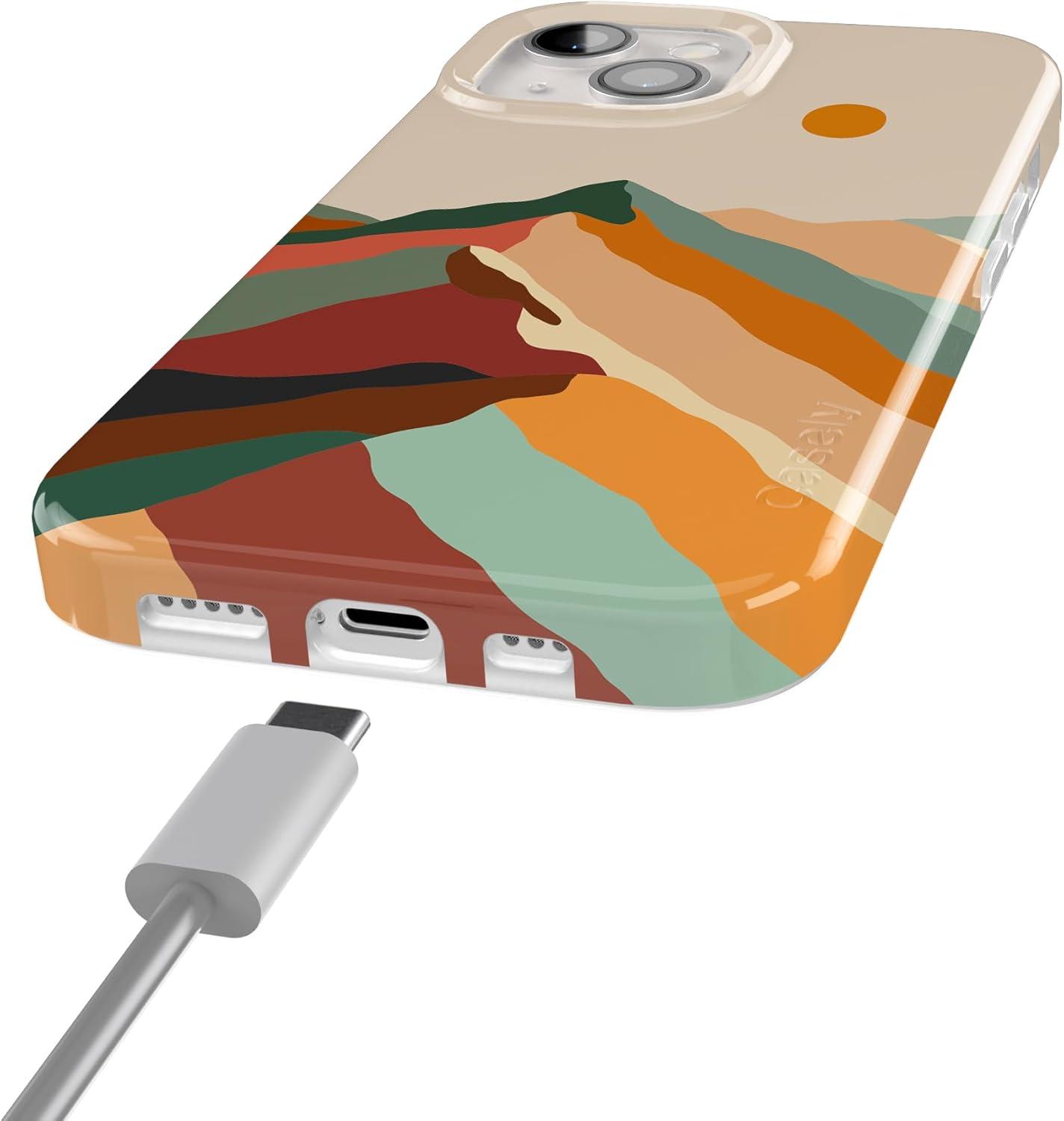 imageCasely iPhone 15 Plus Case Outside the Lines Crayola Marker Compatible with MagSafe Classic Ultra Slim DesignMagic Mountain Colorblock