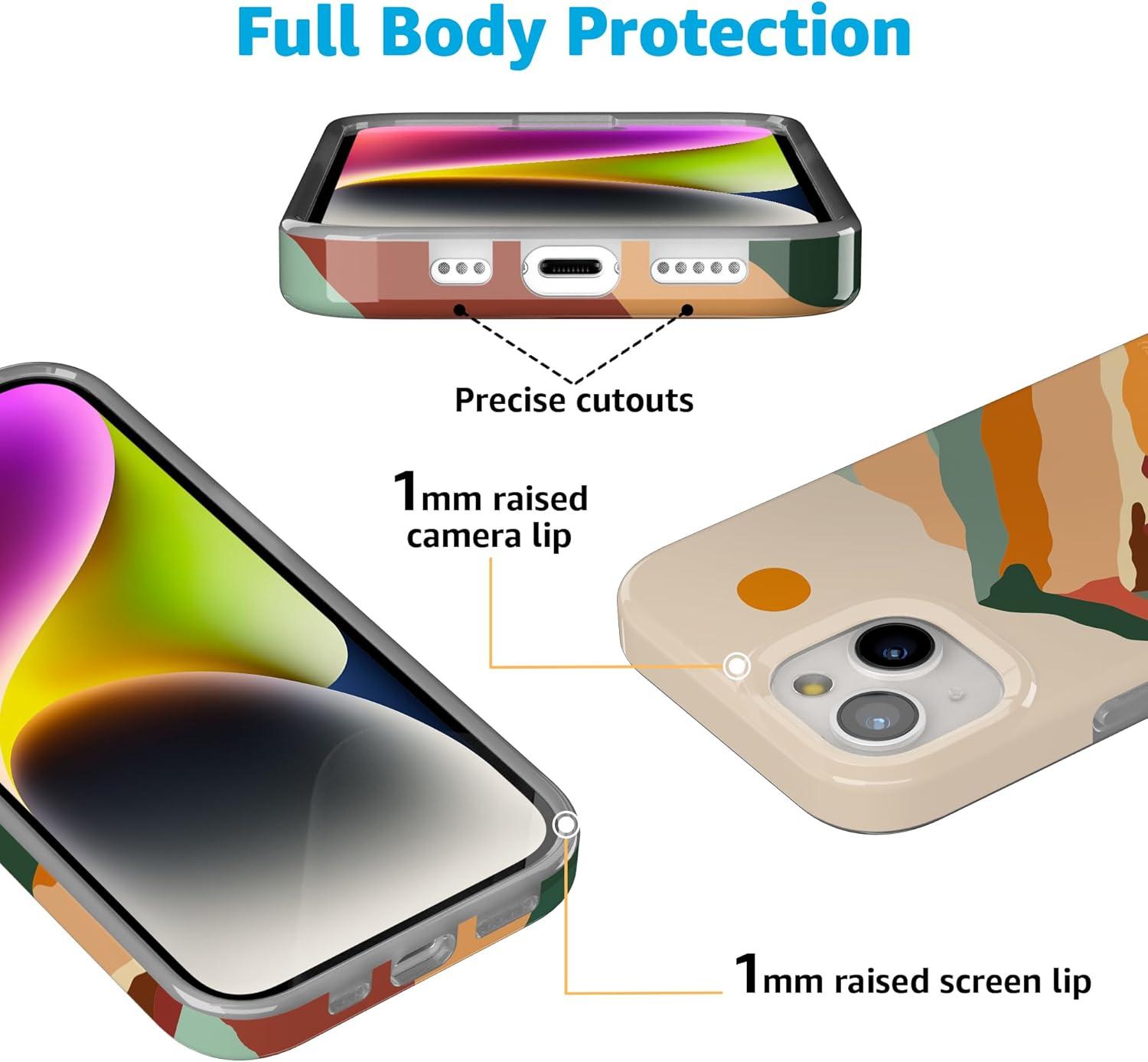 imageCasely iPhone 15 Plus Case Outside the Lines Crayola Marker Compatible with MagSafe Classic Ultra Slim DesignMagic Mountain Colorblock