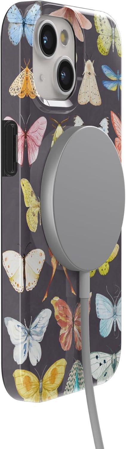 imageCasely iPhone 15 Plus Case Outside the Lines Crayola Marker Compatible with MagSafe Classic Ultra Slim DesignMidnight Monarch Jenna Palek x Casely