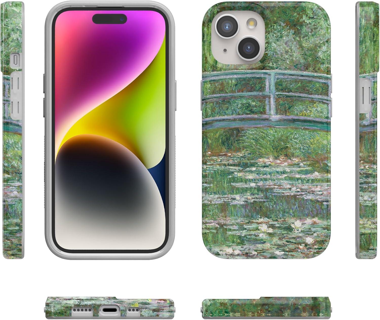 imageCasely iPhone 15 Plus Case Outside the Lines Crayola Marker Compatible with MagSafe Classic Ultra Slim DesignMonets Bridge The Met Museum