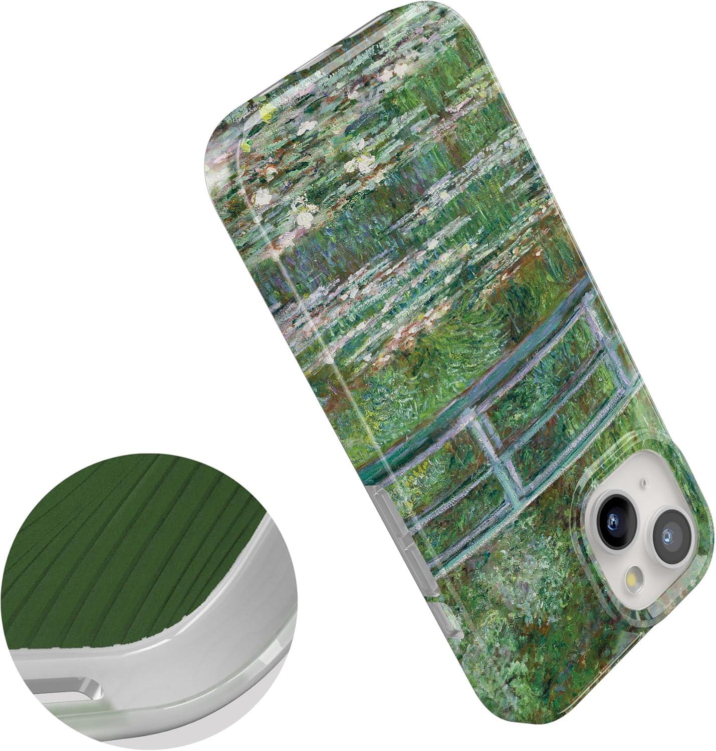 imageCasely iPhone 15 Plus Case Outside the Lines Crayola Marker Compatible with MagSafe Classic Ultra Slim DesignMonets Bridge The Met Museum
