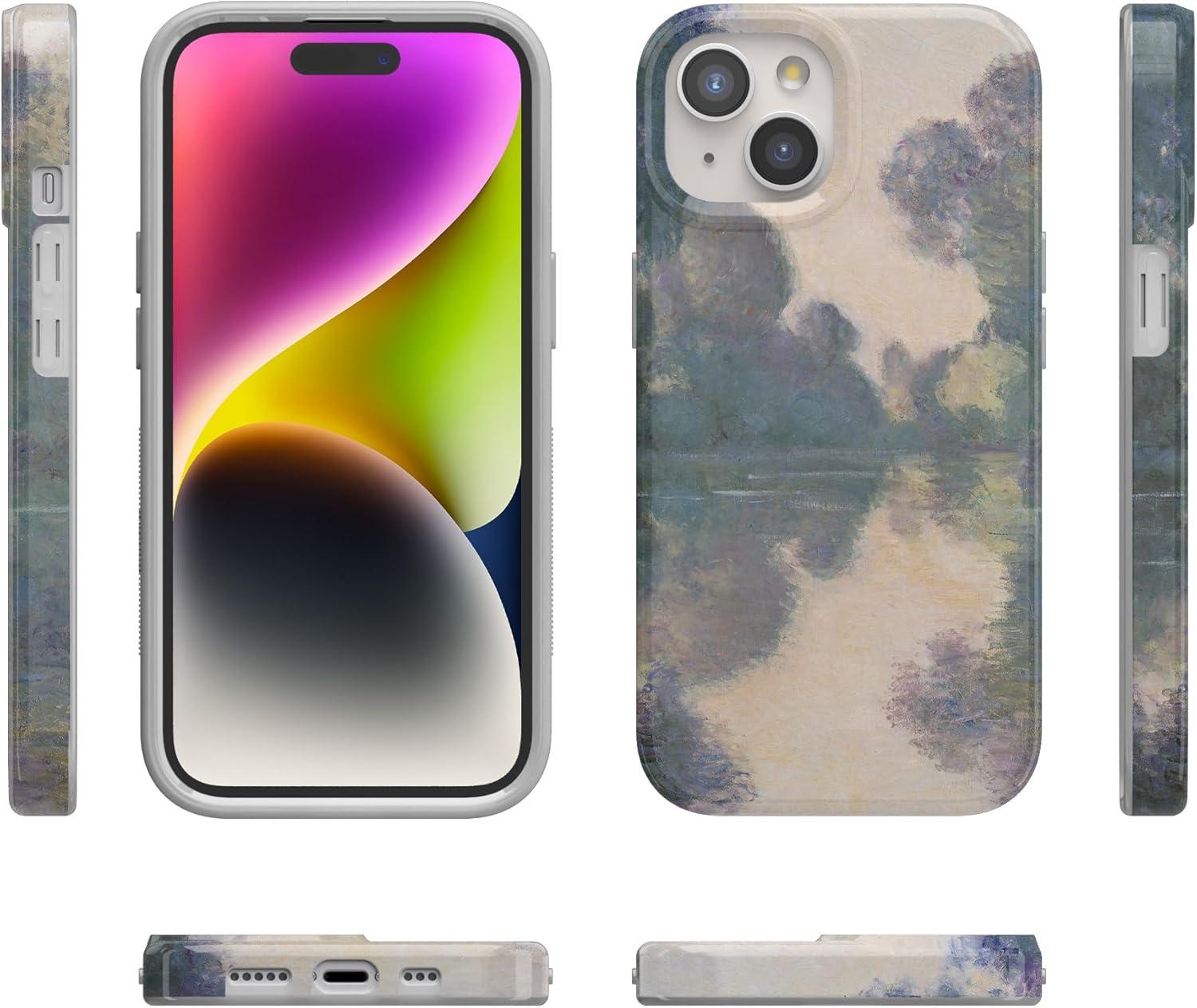 imageCasely iPhone 15 Plus Case Outside the Lines Crayola Marker Compatible with MagSafe Classic Ultra Slim DesignMonets Morning The Met Museum