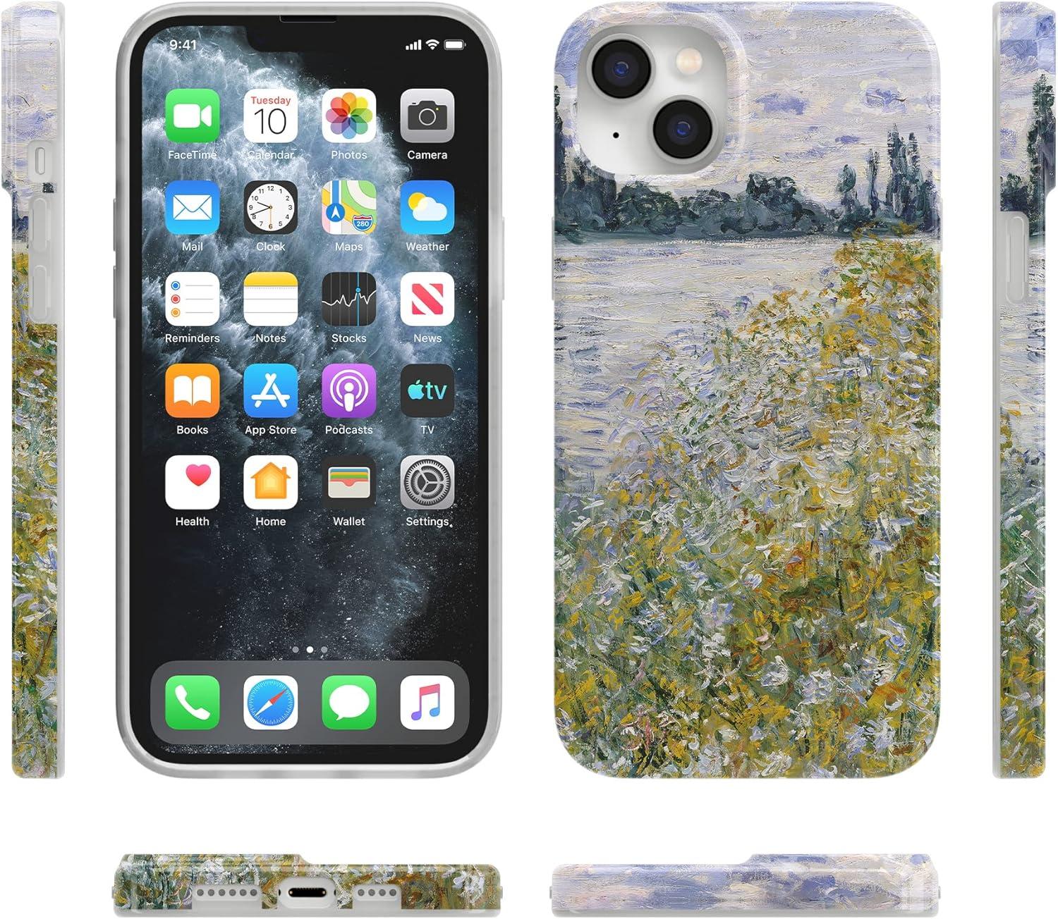 imageCasely iPhone 15 Plus Case Outside the Lines Crayola Marker Compatible with MagSafe Classic Ultra Slim DesignMonets Summer Landscape The Met Museum