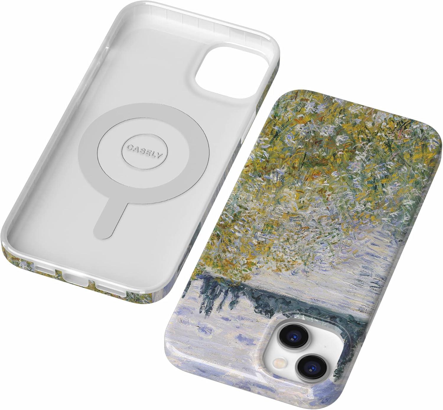 imageCasely iPhone 15 Plus Case Outside the Lines Crayola Marker Compatible with MagSafe Classic Ultra Slim DesignMonets Summer Landscape The Met Museum
