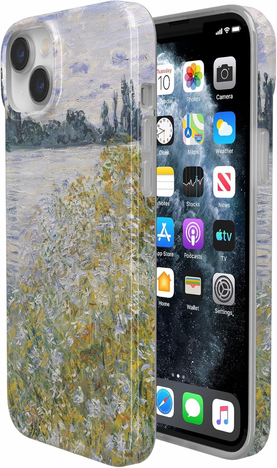 imageCasely iPhone 15 Plus Case Outside the Lines Crayola Marker Compatible with MagSafe Classic Ultra Slim DesignMonets Summer Landscape The Met Museum