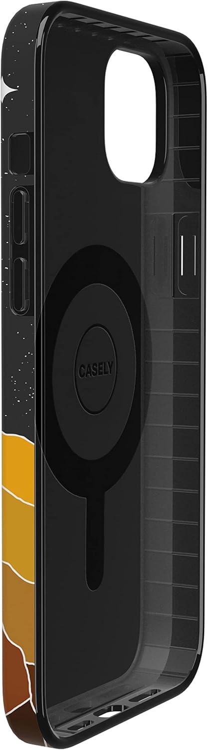 imageCasely iPhone 15 Plus Case Outside the Lines Crayola Marker Compatible with MagSafe Classic Ultra Slim DesignNight Skies Mountain Starlight