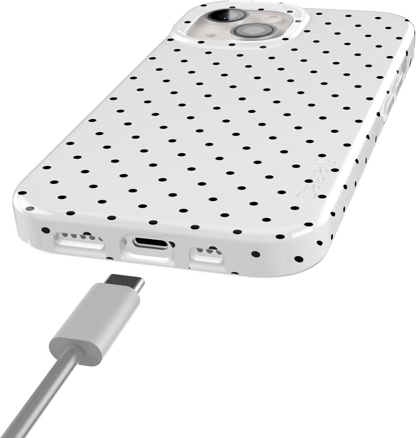 imageCasely iPhone 15 Plus Case Outside the Lines Crayola Marker Compatible with MagSafe Classic Ultra Slim DesignOn the Dot White Polka Dot