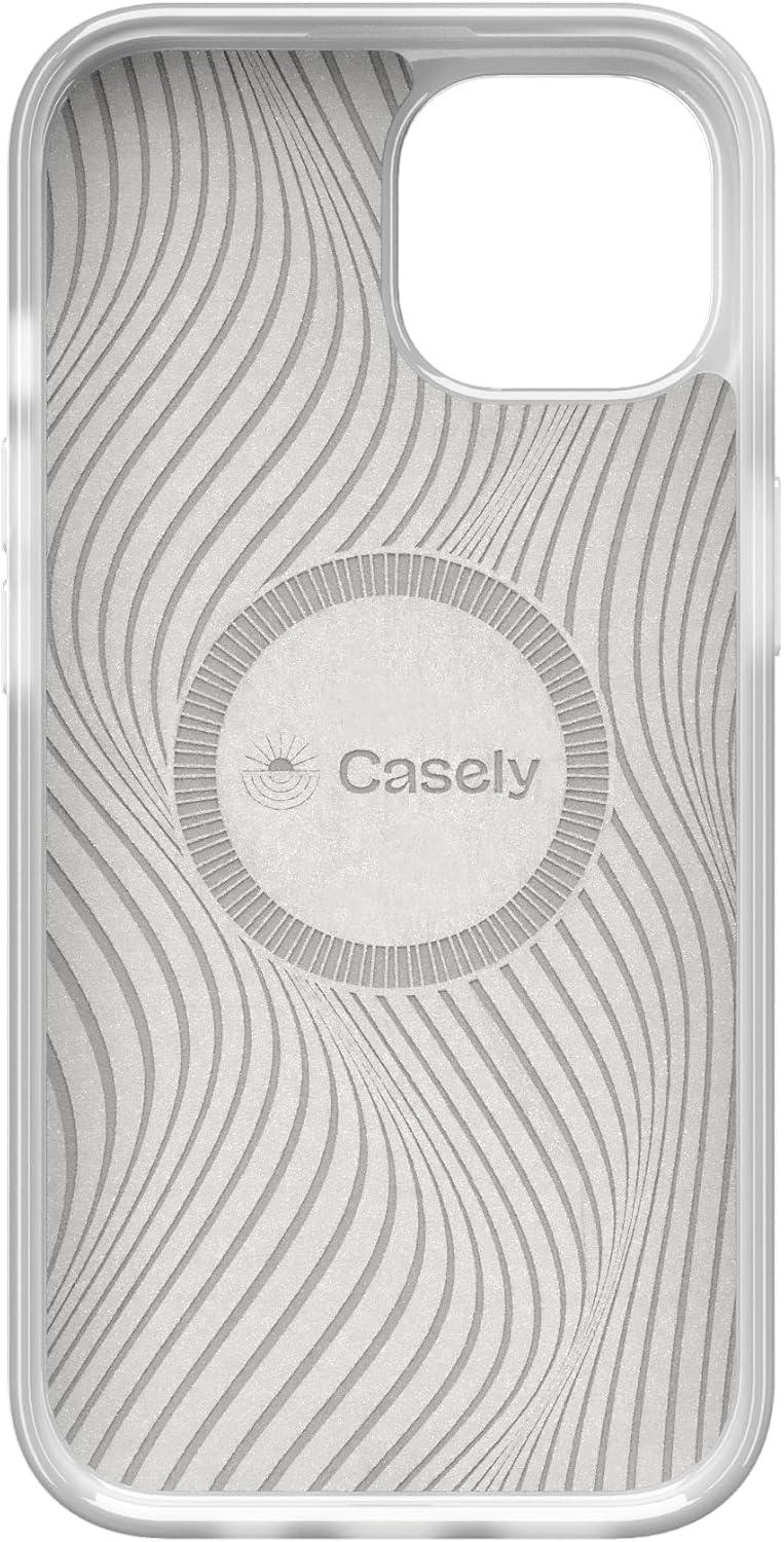 imageCasely iPhone 15 Plus Case Outside the Lines Crayola Marker Compatible with MagSafe Classic Ultra Slim DesignPink Plaid Sunday Best