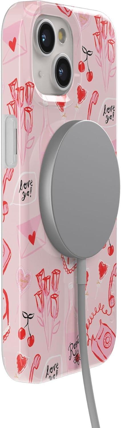 imageCasely iPhone 15 Plus Case Outside the Lines Crayola Marker Compatible with MagSafe Classic Ultra Slim DesignThats Amore Valentines