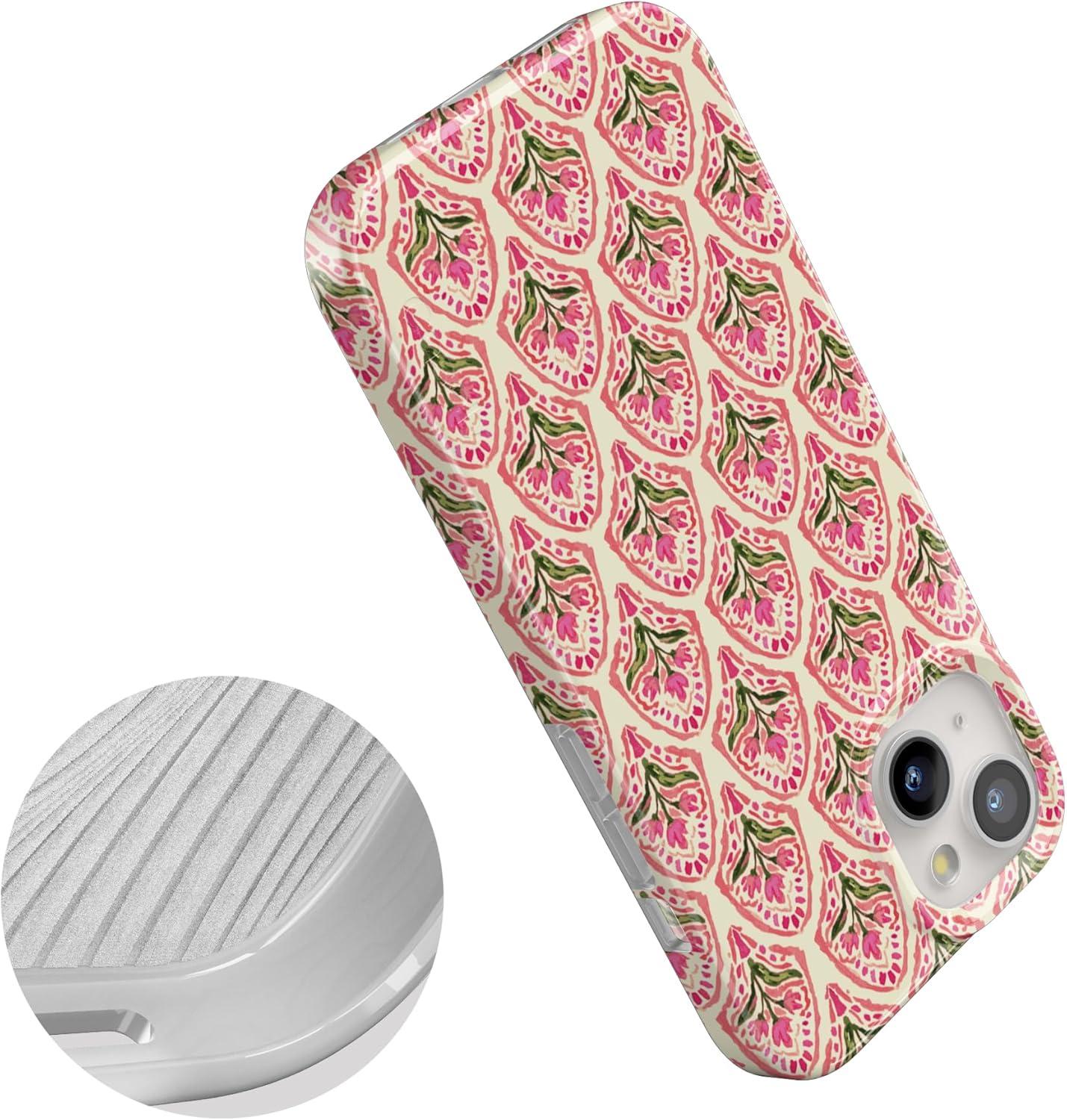 imageCasely iPhone 15 Plus Case Outside the Lines Crayola Marker Compatible with MagSafe Classic Ultra Slim DesignTulip Tapestry Jenna Palek x Casely