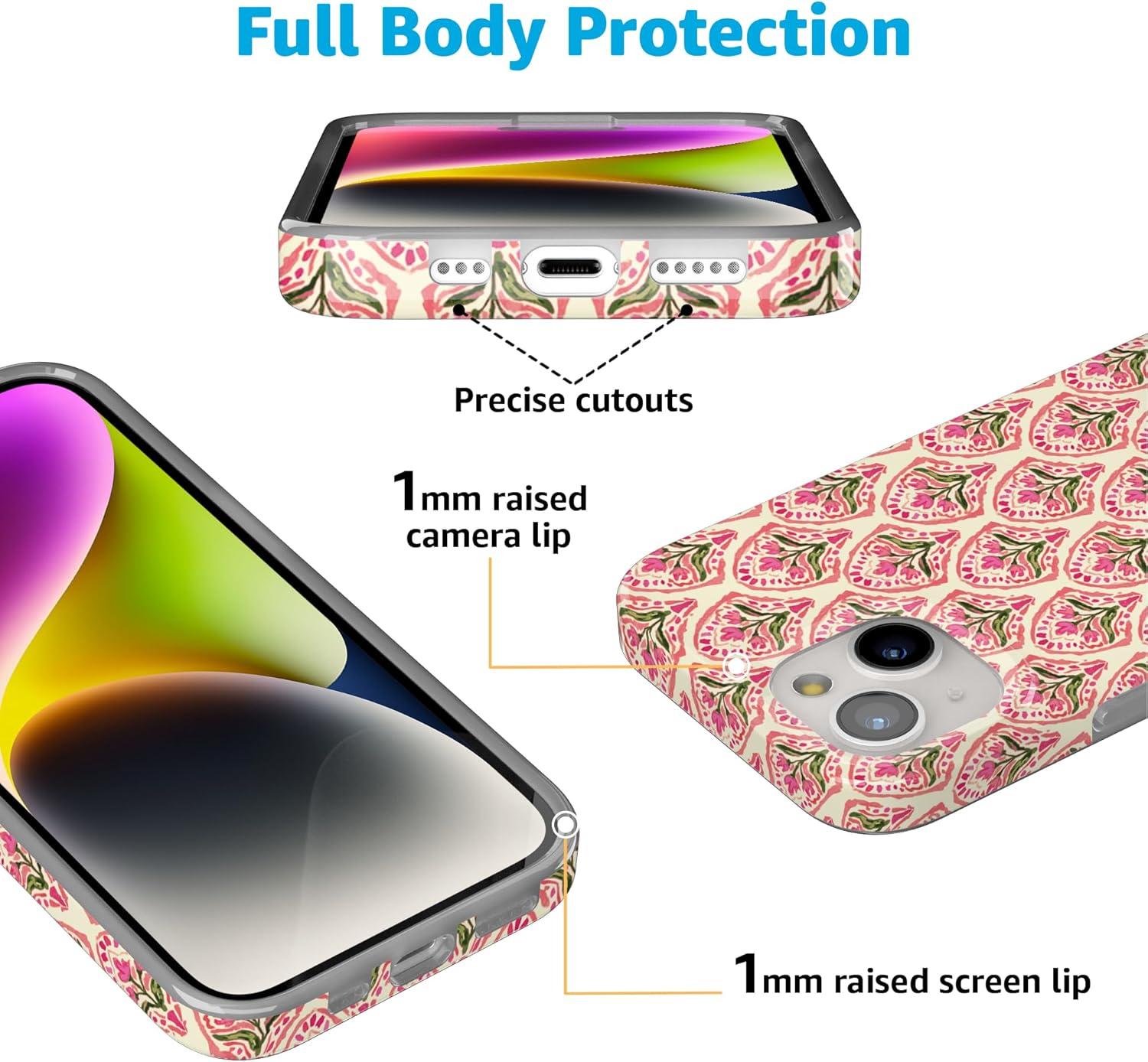 imageCasely iPhone 15 Plus Case Outside the Lines Crayola Marker Compatible with MagSafe Classic Ultra Slim DesignTulip Tapestry Jenna Palek x Casely