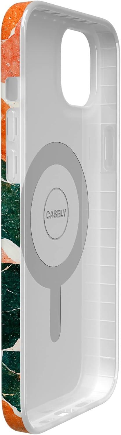 imageCasely iPhone 15 Plus Case Outside the Lines Crayola Marker Compatible with MagSafe Classic Ultra Slim DesignYes of Quartz Sculpted Marble