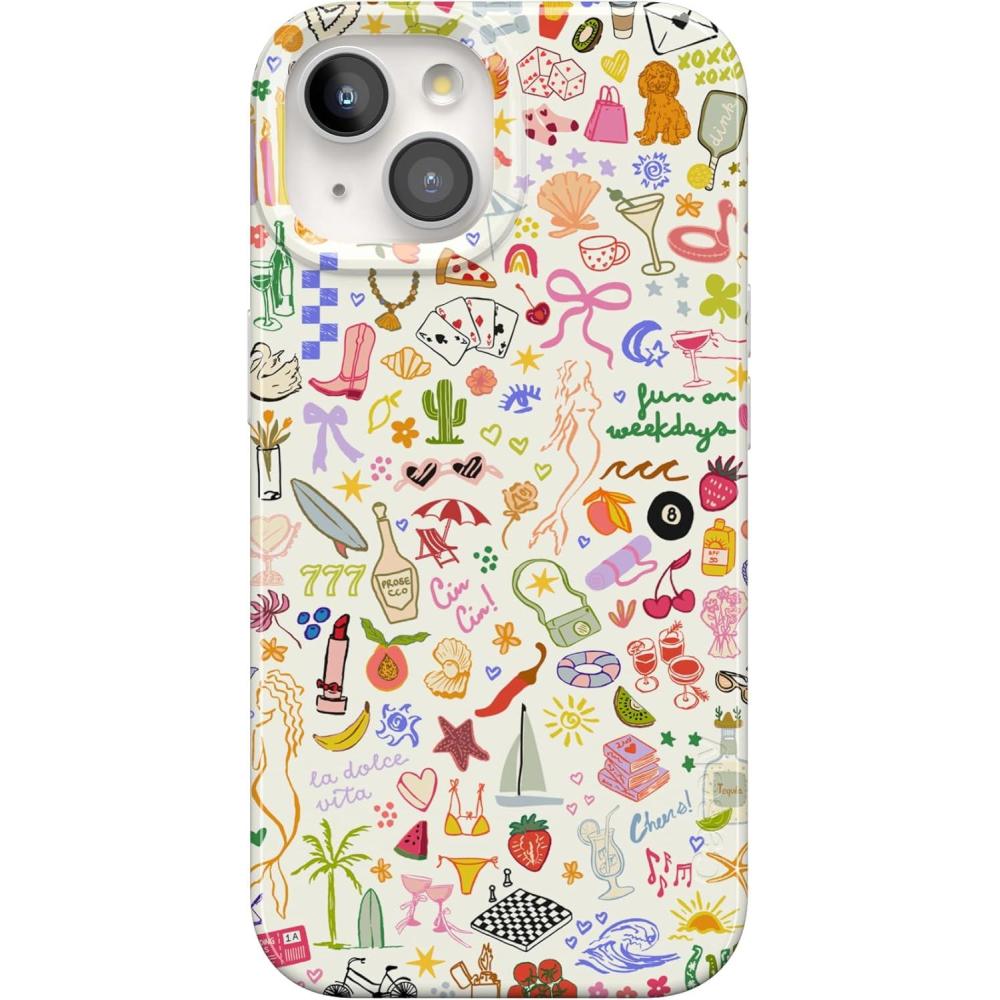 imageCasely iPhone 15 Plus Case  Outside the Lines  Crayola Marker  Compatible with MagSafe  Classic Ultra Slim DesignAll the Fun Things  Fun on Weekdays
