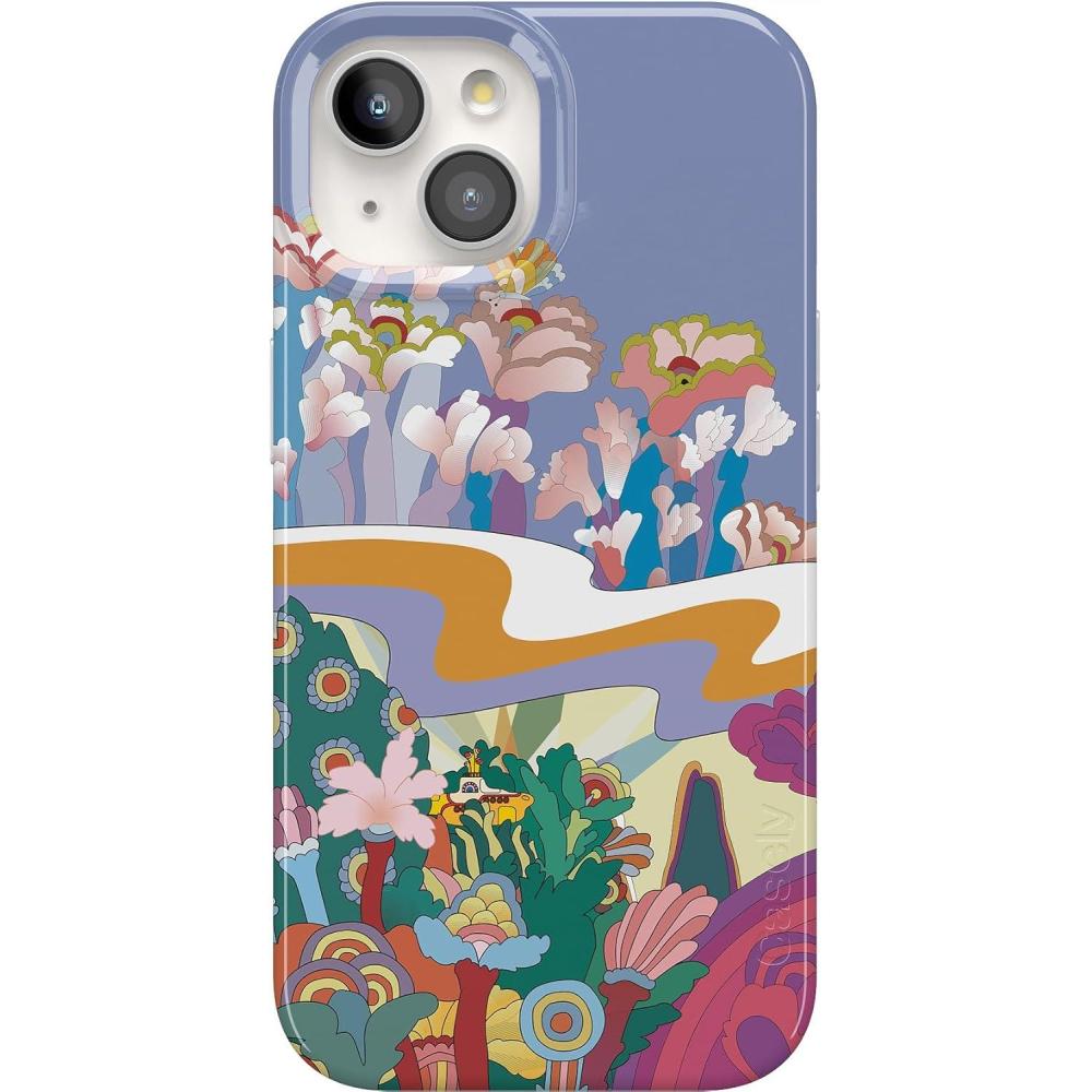 imageCasely iPhone 15 Plus Case Outside the Lines Crayola Marker Compatible with MagSafe Classic Ultra Slim DesignBeneath the Waves The Beatles Yellow Submarine