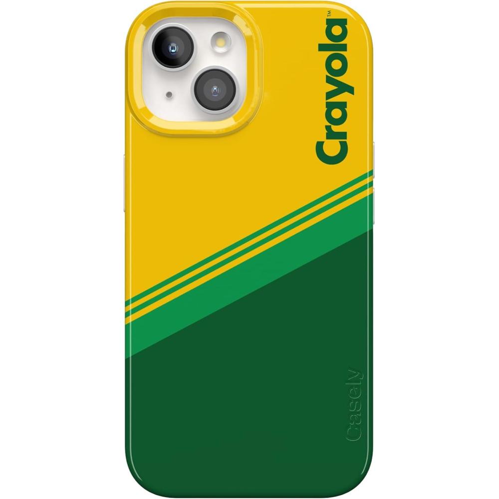 imageCasely iPhone 15 Plus Case Outside the Lines Crayola Marker Compatible with MagSafe Classic Ultra Slim DesignKeep It Classic Crayola Crayon Box