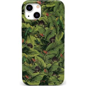 Casely iPhone 13 Case | Sneaky Monkeys | Frida Kahlo Jungle Floral | Compatible with MagSafe | Classic Ultra Slim Design