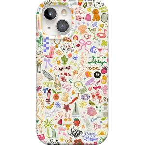 Casely iPhone 15 Plus Case | Outside the Lines | Crayola Marker | Compatible with MagSafe | Classic Ultra Slim Design(All the Fun Things | Fun on Weekdays)