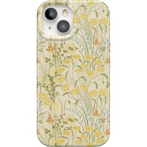 Casely iPhone 15 Plus Case | Outside the Lines | Crayola Marker | Compatible with MagSafe | Classic Ultra Slim Design(Boho Blooms | Golden Floral)