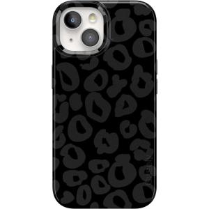 Casely iPhone 15 Plus Case | Outside the Lines | Crayola Marker | Compatible with MagSafe | Classic Ultra Slim Design(Into the Wild | Black Leopard)