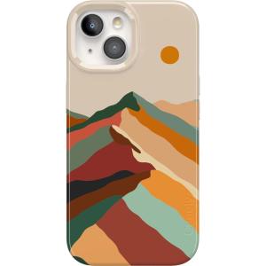 Casely iPhone 15 Plus Case | Outside the Lines | Crayola Marker | Compatible with MagSafe | Classic Ultra Slim Design(Magic Mountain | Colorblock)