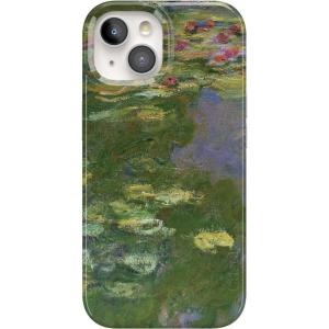 Casely iPhone 15 Plus Case | Outside the Lines | Crayola Marker | Compatible with MagSafe | Classic Ultra Slim Design(Monet’s Water Lilies | The Met Museum)