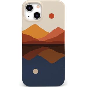 Casely iPhone 15 Plus Case | Outside the Lines | Crayola Marker | Compatible with MagSafe | Classic Ultra Slim Design(Opposites Attract | Day & Night Mountains)