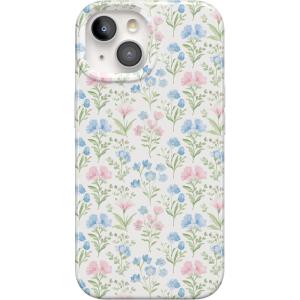 Casely iPhone 15 Plus Case | Outside the Lines | Crayola Marker | Compatible with MagSafe | Classic Ultra Slim Design(Pastel Garden | Sunday Best)